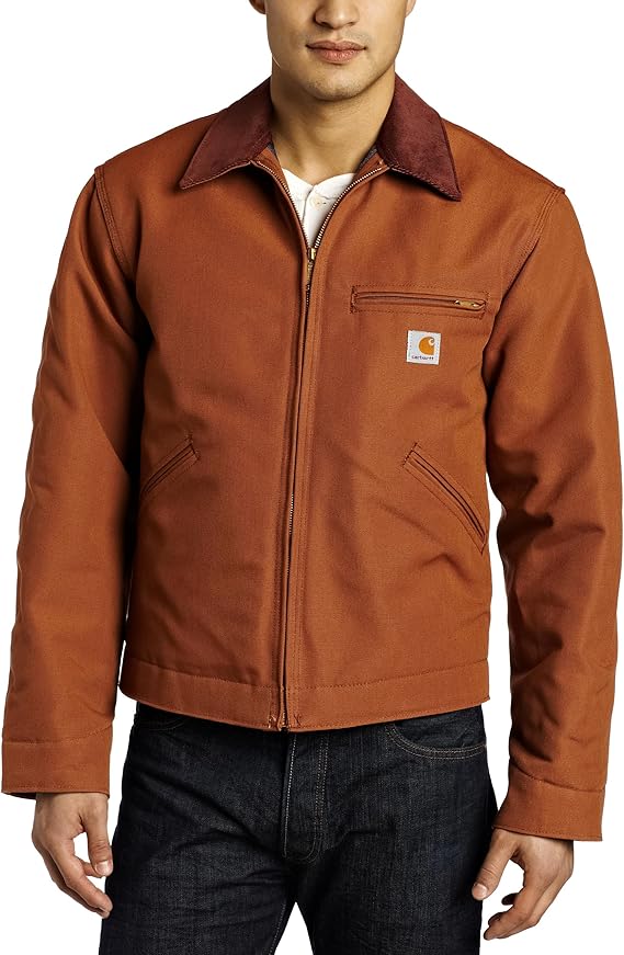 carhartt男式加大加长风鸭图案底特律夹克毛毯内衬j001